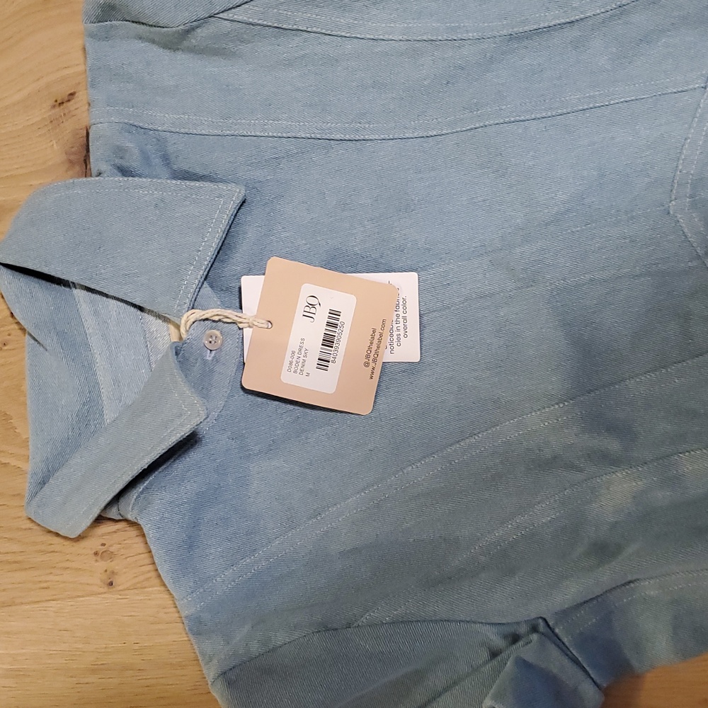 JBQ Denim Sky Boden Dress NWT Size Medium - Picture 3 of 4